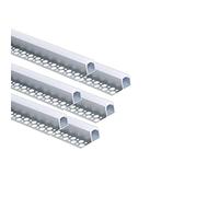 Besseto LED Tile Edge 6 Pack 3.3 ft/1 Metre Plaster Trim Edge LED Strip Aluminium Profile, Trimless Recessed Aluminium LED Tile Profile with Milky Diffuser and End Caps