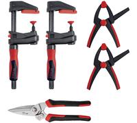 Bessey Action Set: Clamps & Shears 150mm Span 2000N Force SET1-A