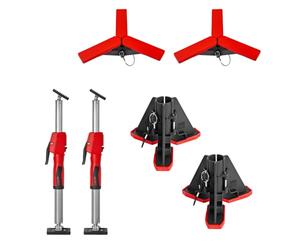Bessey Ceiling Support STE55-SET, Adjustable Distance 400-550 mm, Sturdy mounting aid, Set of 2, Quick fix for Installation, Drywall and Interior Construction