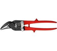 Bessey D17ASS Robust Right Hand Cut Shape and Straight Cutting Snips, Red/Black