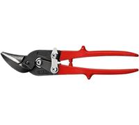 Bessey D17ASSL Robust Left Cutting Shape and Straight Cutting Snips, Red/Black