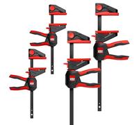 Bessey EZ360M-EZ360-SET Single Hand Clamp Set, 2 x EZ360M-15 and 2 x EZ360-30, Innovative 360° Rotating Mechanism Allows You to Place the Handle Unit Around the Rail