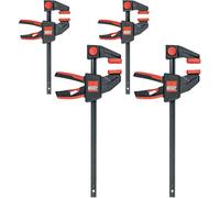 BESSEY EZM-EZL-Set One Handed 4 Piece Clamp Set (2 x EZM 15-6, 2 x EZL 30-8)