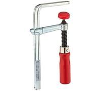 BESSEY GTR12 Steel Table Clamp with 4 11/16 Capacity x 2 5/16 Throat Depth and 180kg Clamping Force - Red/Silver