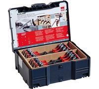 Bessey KLI-S Kliklamp Systainer Set with 16 Clamps, Silver