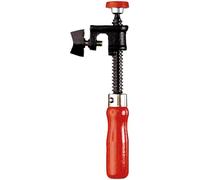 Bessey KT5-1CP Edge Clamp with Wooden Handle, Red/Black