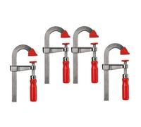 Bessey Lmu U-Style Bar Clamp Light Duty Step Over Clamps 100mm X4 Lmu10/5