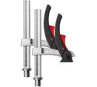 BESSEY Professional Classic Clamp - Juego de 2 sargentos Bessey KLI20-15-8 | Fast vibration-proof clamping on welding and multifunctional tables with 20 hole system