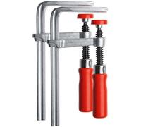Bessey GTR12SET All-Steel Table Clamp Set, Grey/Red, 120/60 mm