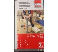 Bessey Set of 2 Clamping Element for Woodworking Tables with KLI Ratchet