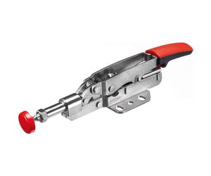 BESSEY STC-IHH15 Horizontal Auto-Adjust Toggle Nickel Plated Clamp with In-Line Clamping Action Silver
