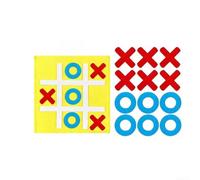 Besshepplo 10 Pack Felt Tic Toe Strategy Board Game Nine Grid Chess Puzzle for Kids Adults Birthday Party Favors Camping Travel Ice Breaker Educational Logic Training Toy Red Ye(10set yellow)