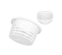 Besshepplo 18cm Swimming Pool Skimmer Basket ABS Plastic Floor Filter Replacement For Clean Water Efficient Debris Capture Leaves Dirt Easy Install White 1 Pack(1pc)
