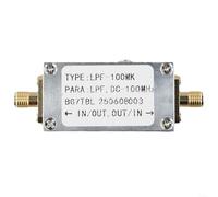 Besshepplo 1M to 1G RF Low Pass Filter Module 50 Ohm LC Design for Amateur Ham Radio Signal Conditioning Compatible with Interface Nickel or Gold Plated Compact Metal Housing St(LPF-100MK)
