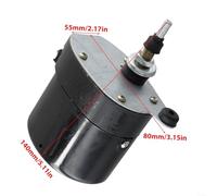 Besshepplo 1PCS 12V Windshield Wiper Motor For Boat Caravan Marine RV Tractor Automotive Watercraft With 45-120 Degree Sweep Range Arm Blade(Wiper motor)