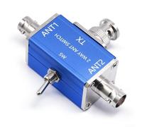 Besshepplo 1PCS Bidirectional CB/HAM Antennas Coaxial Switchs 100W 1-30MHz Metal 2-Way Radio Equipment Accessory For Base Mobile Handheld Radios Metal(BNC)