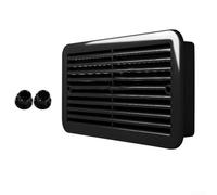 Besshepplo 1PCS Dual Window Fan RV Ventilation System DC Exhaust Fan UV Resistant ABS Screw Mounting For Trailer Caravan Mobile Home 35X18.5CM (black)