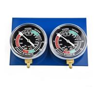 Besshepplo 2 PCS Motorcycle Carburetor Carbon Fiber Vacuum Gauge Balancer Synchronizer Tool With Hose Kit
