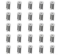 Besshepplo 25 Pack Removable Pool Fence Cap Gray Deck Sleeve Inserts for Safety and Easy Installation Silicone Material Fits 1 Inch Holes in All Pool Fences for Covering Deck