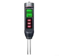Besshepplo 3 in 1 Soil Moisture Meter for Gardening Agriculture Greenhouse Lab Digital Conductivity Humidity Temperature Tester with LCD Backlight Black
