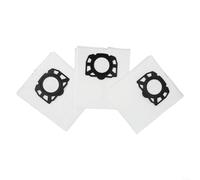 Besshepplo 3 Pack Vacuum Filter Bags for Karcher MV4 MV5 MV6 WD4 WD5 WD6 Wet Dry Cleaners Replacement Part 2.863-006.0 Washable Dust Bags for Pet Hair Easy Install High Ca