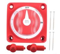 Besshepplo 300A Heavy Duty Battery Disconnect Switch Dual Circuit Rotary Power Isolator IP65 Waterproof Spark Prevention for RV Marine Boat Car Truck with Copper Contacts and Polyca(C)