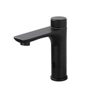Besshepplo 304 Stainless Steel Hot and Cold Water Touchless Faucet Automatic Sensor Bathroom with Ergonomic Design and Adjustable Temperature Control(Black)
