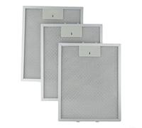 Besshepplo 3PCS Metal Mesh Filters Range Hood Filter Aluminum Vent Filters Range Hood Grease Filter Mesh Replacement For Cooker Hood Vents