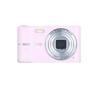 Besshepplo 4K Digital Camera with 50MP Resolution and 16X Digital Zoom 2.4 Inch Screen Anti Shake Autofocus Time-Lapse Motion Detection Type-C Charging Portable Compact Design(Pink)