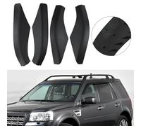 Besshepplo 4PCS Car Roof Luggage Rack Rail End Cover Shell Protector Roof Rack Rail End For Land Rover For 2 2006 2014 Made From ABS Easy To Replace