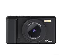 Besshepplo 64MP 4K Digital Camera With 16X Zoom And 2 8 Inch Flip Screen For Photography And Video Creation With Adjustable ISO And White Balance(Black)