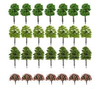 Besshepplo 70 Model Trees HO Z For TT Scale 1:75/1:100 Mixed Sizes Plastic Scenery For Train Layout Garden Buildings Landscape Decoration
