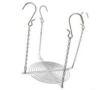 Besshepplo Adjustable Height Planters Inserts Stainless Steel Flowerpot Accessories with 4 Hooks for Indoor Outdoor Garden Balcony Wedding Silver 1 Pack(1pcs)