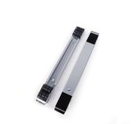 Besshepplo Adjustable Washing Machine with 24 PE Wheels Anti Slip Design Supports to 300 kg Retractable from 46 cm to 71 cm for Washer Dryer Refrigerator Gray 2 Pack(Sliver)