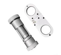 Besshepplo Aluminum Alloy Bicycle Hydraulic Brake Hose Cutter and Olive Press Tool Set for MTB Off-Road Bike Maintenance Repair 5-10.5mm Oil Pipe Cutting and Crimping Kit Silver(Set)