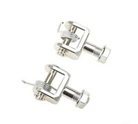 Besshepplo Aluminum Alloy Mounting Bracket for Sur Ron X S Electric Motorcycle CNC Machined Connecting Bracket Foot Pedal Connection Accessory Black(silver)