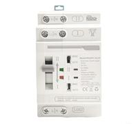 Besshepplo ATSDualPowerAutomaticTransferSwitch2P3263A220VACLoadSwitchforGridtoGeneratorSeamlessPowerSupplyTransitionAutomaticandManualModePCMaterialWhite(2P 63A)