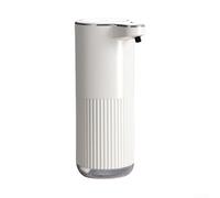 Besshepplo Automatic Foam Soap Dispenser With Smart Infrared Sensor 0 25s Adjustable 4 Level Output IPX5 Waterproof For Kitchen Bathroom Wall Mounted Or Countertop Use White(White foam model)