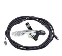 Besshepplo Bike Dropper Seats Post Remote Lever Aluminum Alloy Dropper Post Controller Bicycle Lift Switch Adjustable Control Lever For Dropper Seatposts(silver)