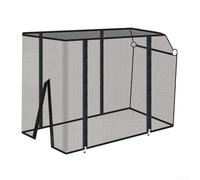 Besshepplo Camping Wagon Cart Rain Cover with Mesh Net Windproof Waterproof PVC Plastic Trolley Stroller Protector for Garden Carts 80-90cm Length Double Zipper Easy Install Outdoor(Mesh Net Cover)