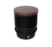 Besshepplo Coffee Grinder Cleaning Accessories With Silicone Bellow And Aluminum Lid Bean Mill To Clean Bean Silos For Baratza Single Dose Hopper For Encore Coffee Grinder(Wooden cover)