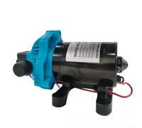 Besshepplo Compact 12V 24V Self Priming Diaphragm Pump for RVs Yachts Marine Water Systems Dry Running Low Noise Engineering Plastic Short Model