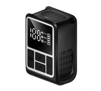 Besshepplo Electric Bicycle Pump Compact Lightweight High Pressure Digital Display Pre Set Tire Pressure Quick Inflation for Motorcycles Bikes Sports Equipment 130PSI Black(white)