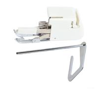Besshepplo Even Feed Walking Foot with Quilting Guide Presser Foot 5mm Low Shank Sewing Machine Attachment For Janome Elna and Most Low Shank Models for 214875014 White Silver