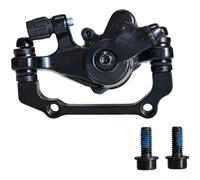Besshepplo Front Rear Mechanical Disc Brake Caliper for Mountain Bike with Resin Pads Aluminium Alloy Single Sided Braking Support 140mm 160mm 180mm Rotors 74mm Hole Pitch Black(Rear Caliper)