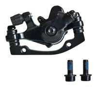 Besshepplo Front Rear Mechanical Disc Brake Caliper for Mountain Bike with Resin Pads Aluminium Alloy Single Sided Braking Support 140mm 160mm 180mm Rotors 74mm Hole Pitch Black(Front Caliper)