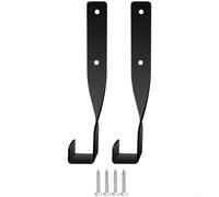 Besshepplo Heavy Duty Chainsaw Hook Wall Mount Storage Rack For Garage Tools And Equipment Q235 Steel Organizer Up To 110 Lbs Space Saving Workshop Shed Hanging Black Finish Or(2-piece Set)