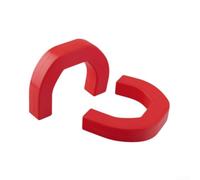 Besshepplo Hook Covers Front Bumper Protector Fit Tow Hooks Covers For Dodge For RAM 1500 2019-2024 ABS Plastic Exterior Trailer Hitch Protection Red