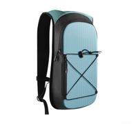 Besshepplo Hydration Backpack 7L Lightweight Hiking Cycling Pack with 2L Water Bladder Breathable Mesh Outdoor Sports Bag Tear Resistant Waterproof for Mountain Biking Camping Runni(Blue)