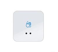 Besshepplo Infrared Sensor Switch Contactless No Touch Door Exit Button Frees Door Release Switch 12V 24V Access Control Panel For Access Control Systems(White 86 * 86mm)
